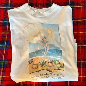 Vintage 90s Comic Comedy Popcorn Shirt XL Tee